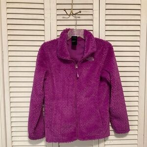 The North Face Girls Purple Fleece Jacket Size Large